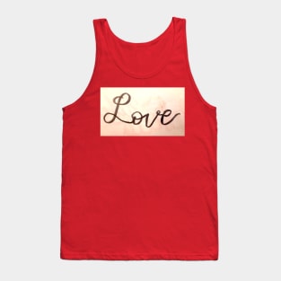 Love Calligraphy Tank Top